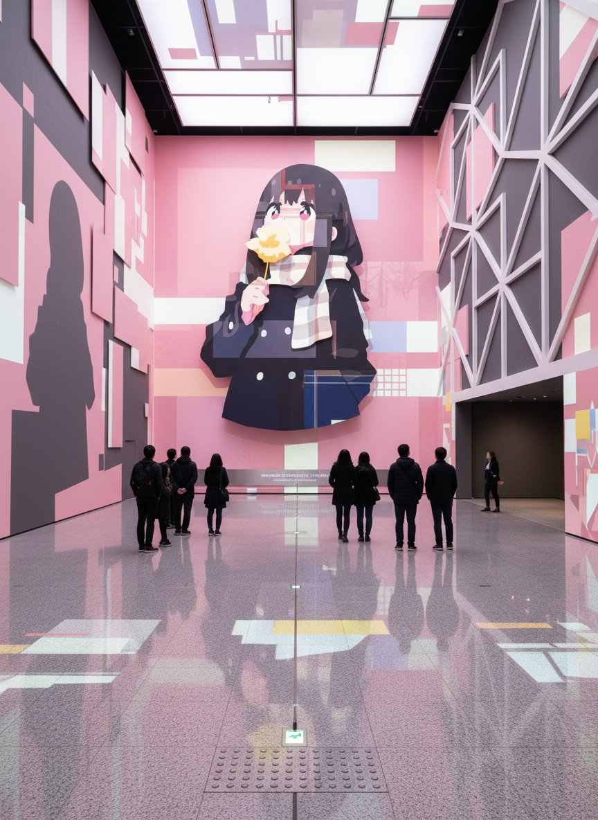 Modern art exhibition space