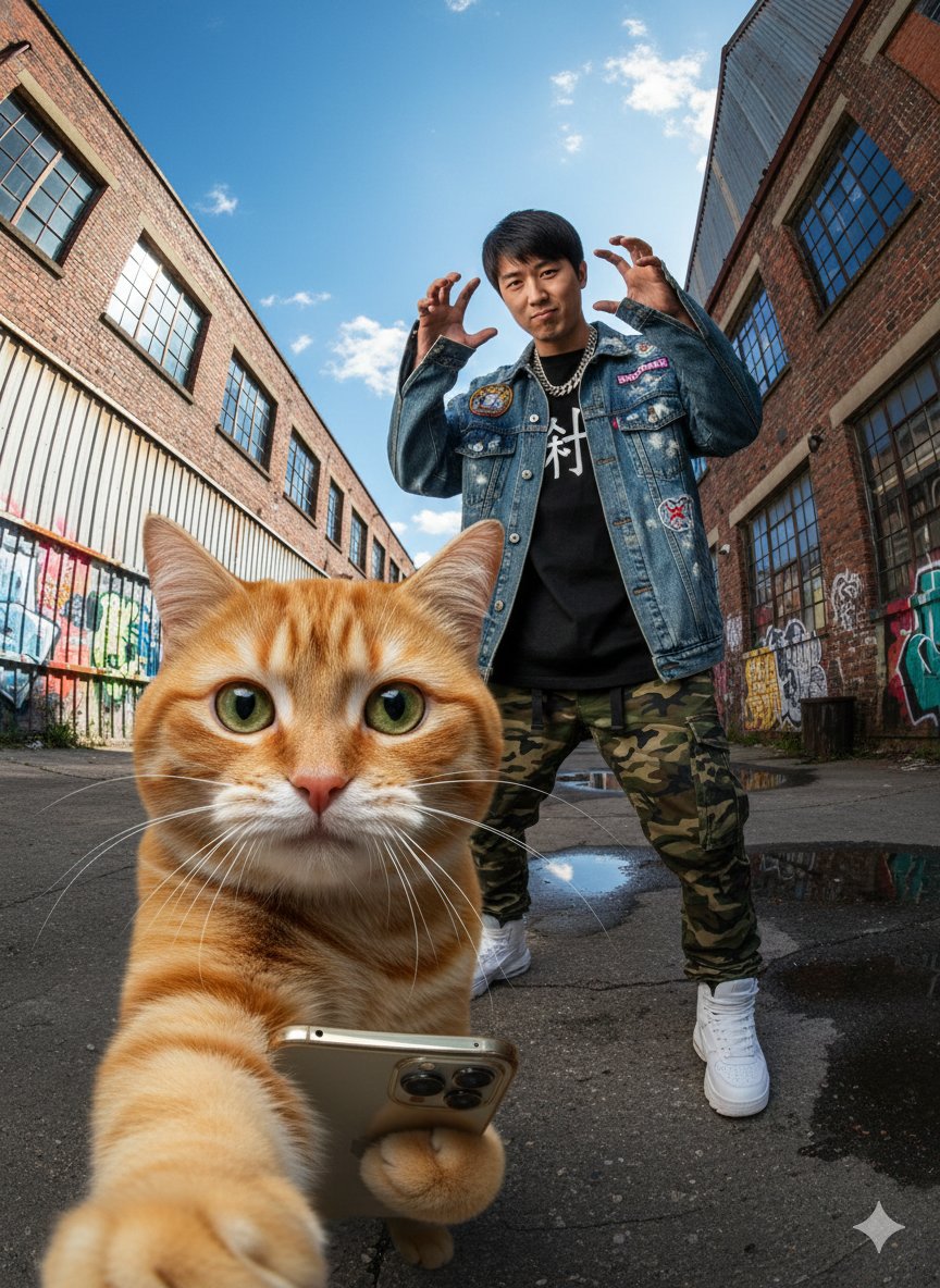 One-click generation of street-style blockbuster photos: AI helps you craft cool selfies. 3