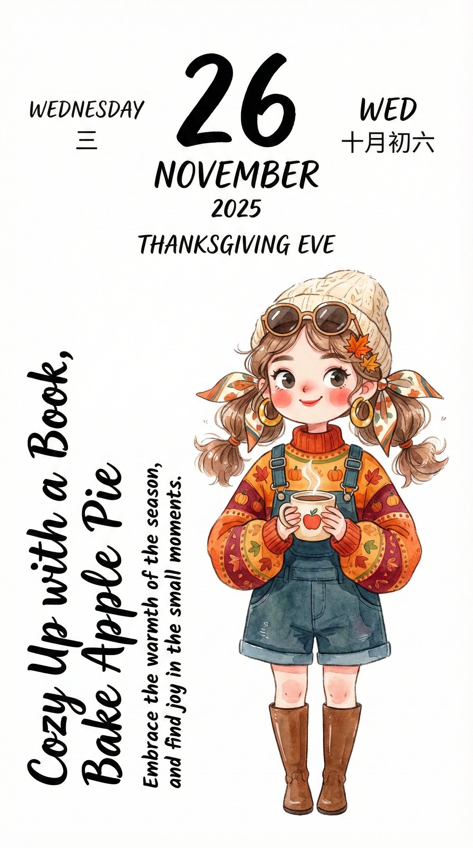 Guide and element analysis for creative hand-drawn vertical calendar illustrations. 3