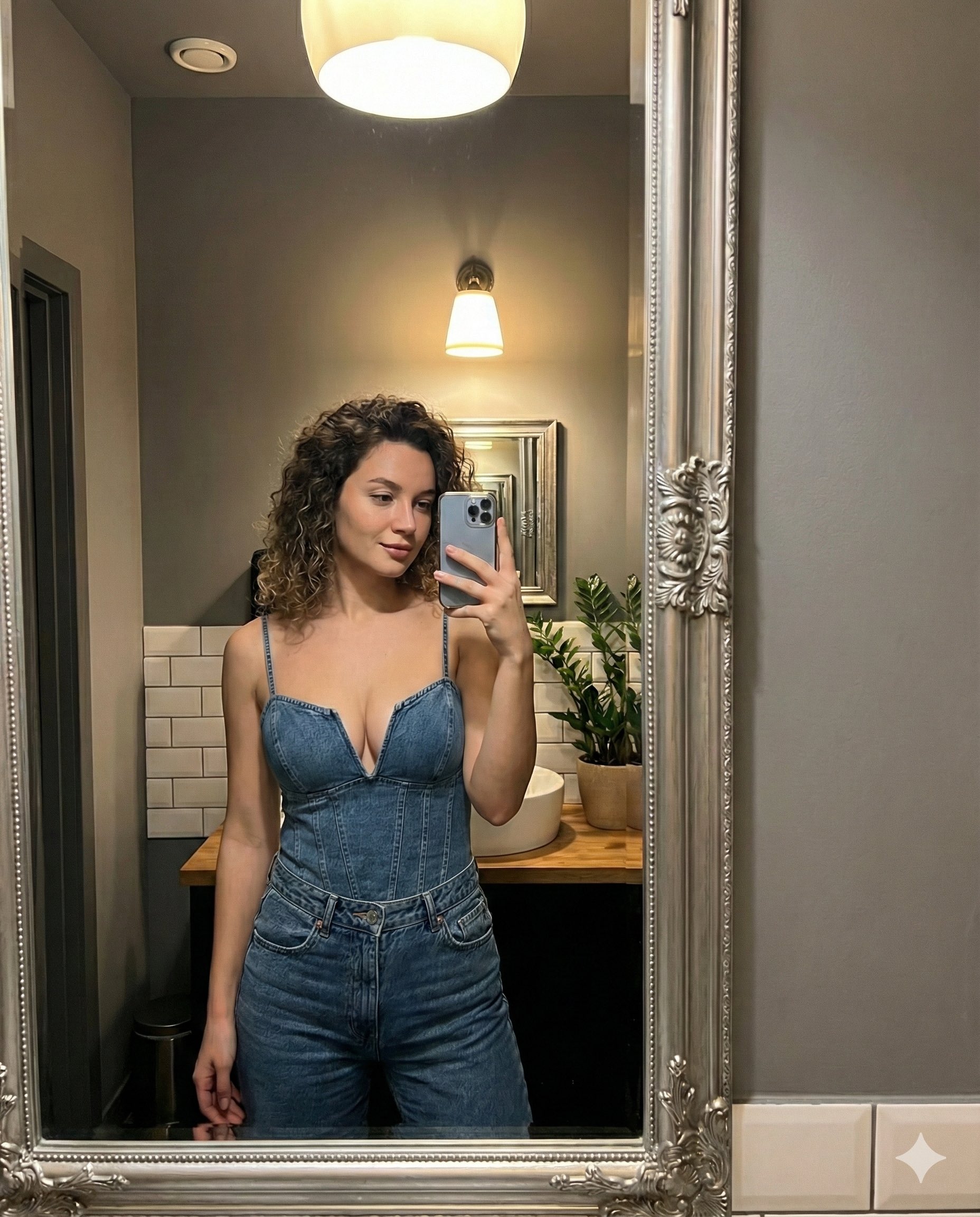 8K mirror selfie: a high-saturation, energetic backstage scene in the style of a K-Pop idol. 2