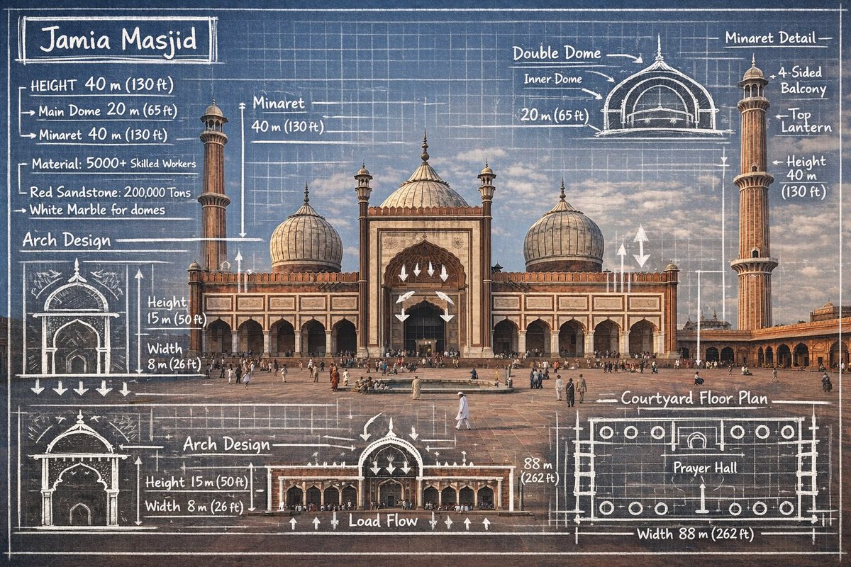 Create an infographic image of [LANDMARK], combining a real p... 2