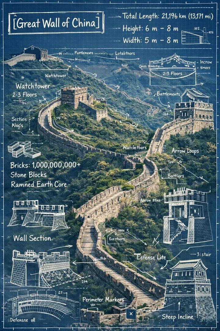 Create an infographic image of [LANDMARK], combining a real p... 4