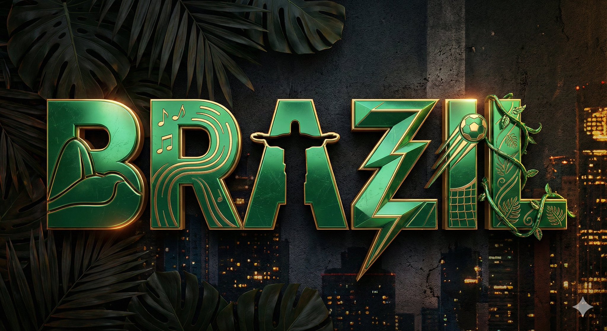 A high quality 3D metallic typography design of the word [COU... 2