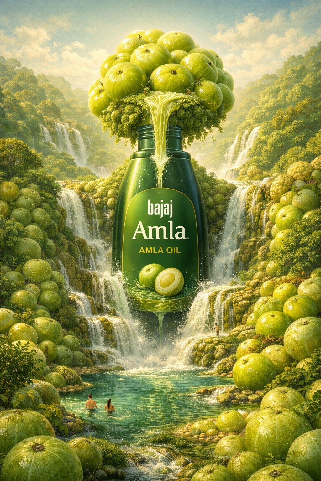 Surreal-style prompts for ingredient illustrations for the next step in designing an oil-brand. 2