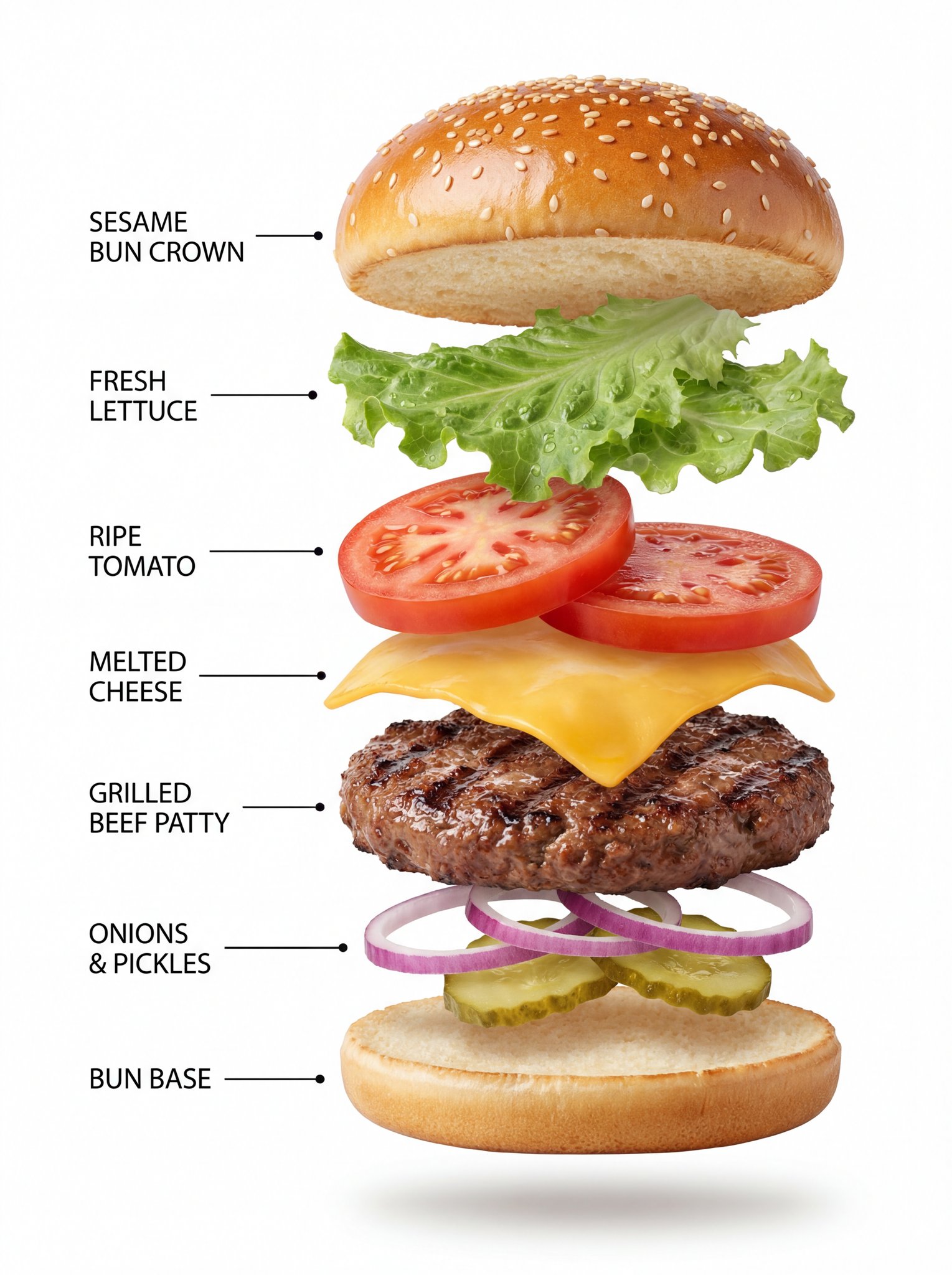 Kling AI and Gemini Nano Banana Pro: Hamburger Infographic