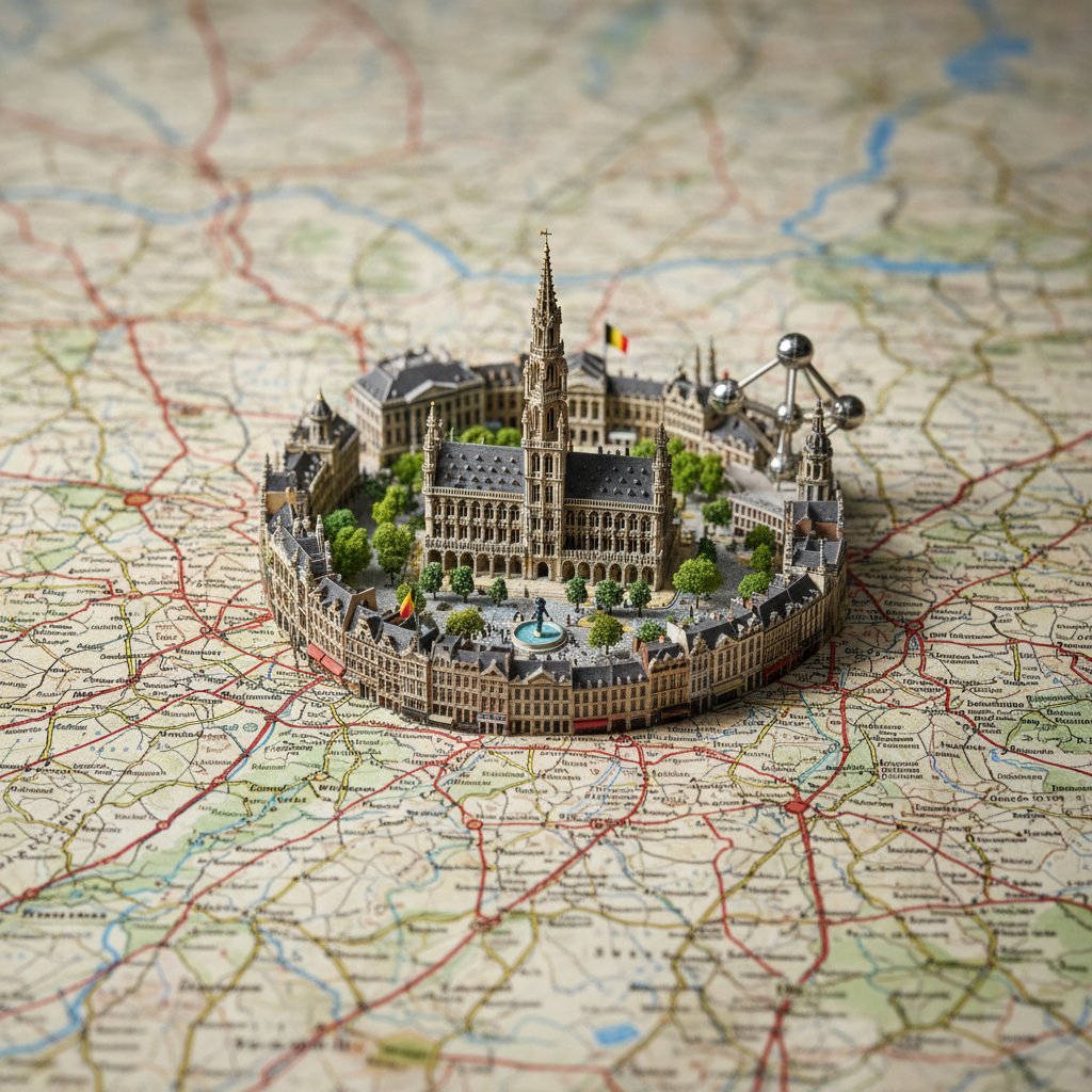 A realistic, highly detailed geographic map viewed from above... 3
