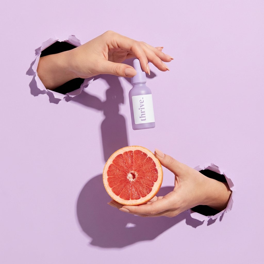 Premium minimalist skincare product photography. A translucen... 2