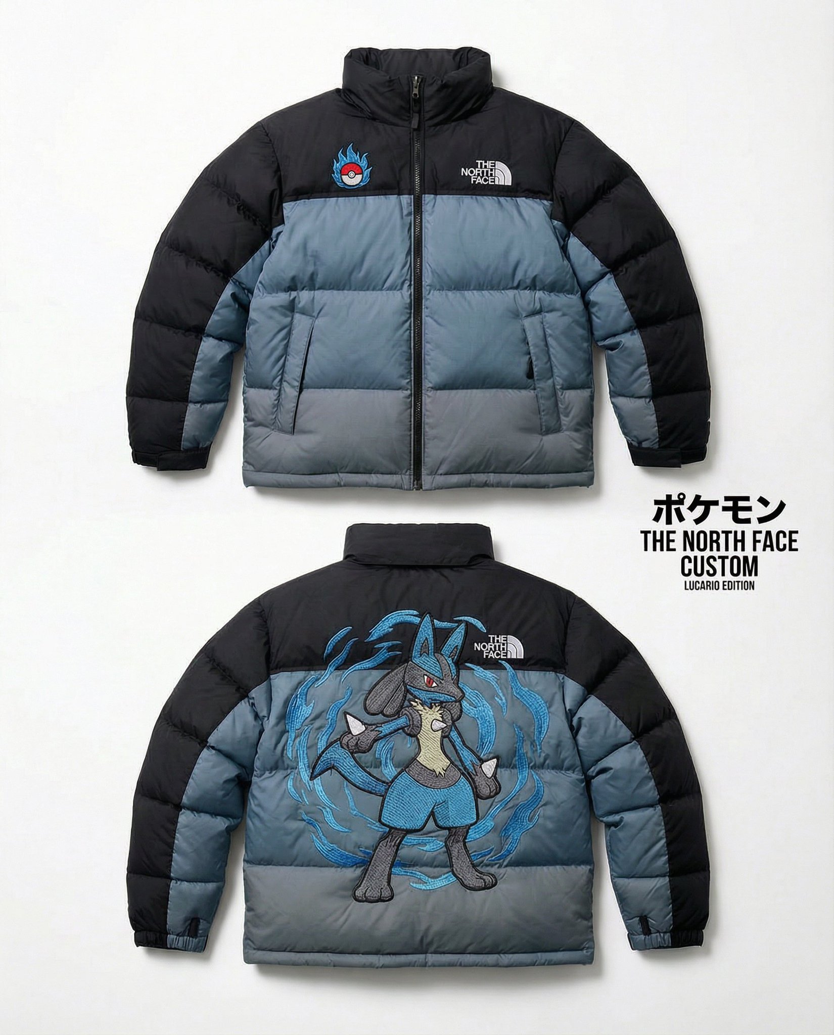 High end editorial product shot of a custom The North Face Nu... 2