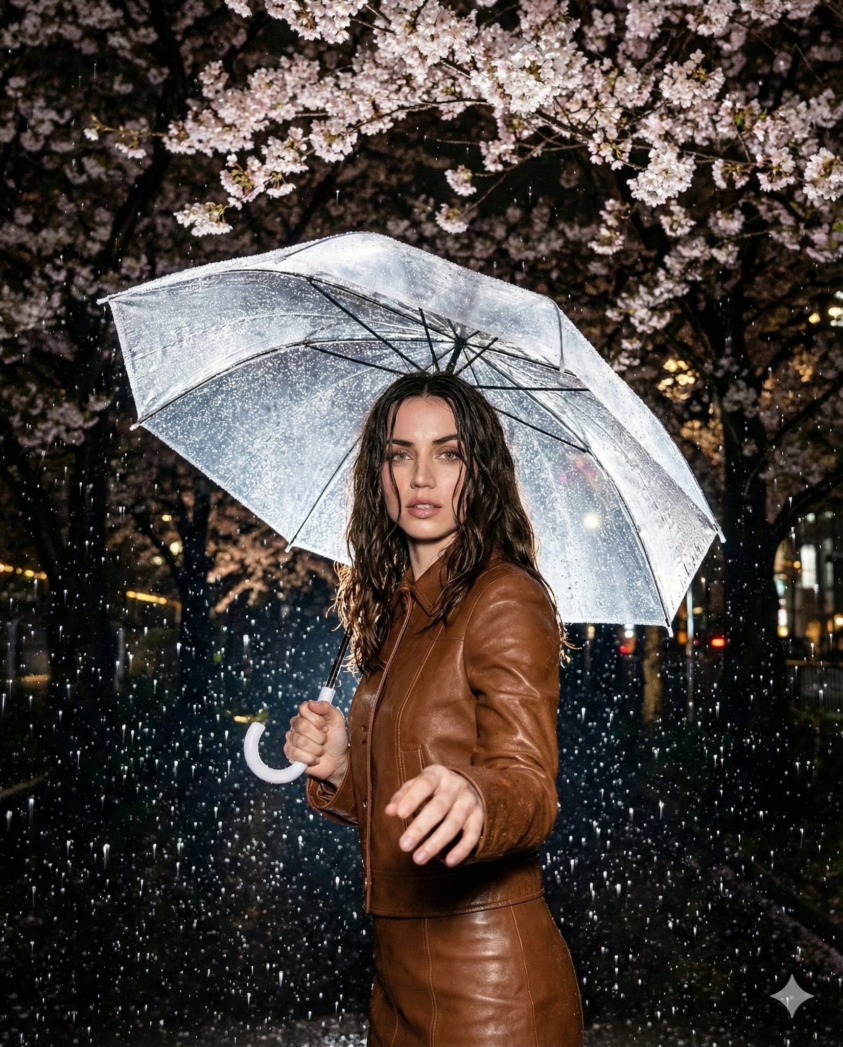 "prompt": "High resolution nighttime editorial portrait shot... 2