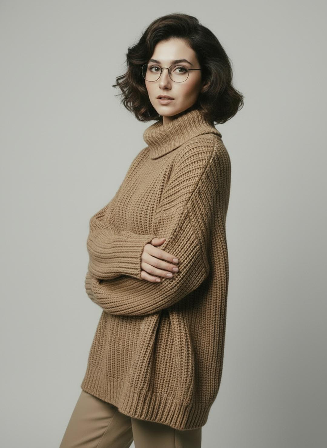 "Objective": "Create a minimalist fashion studio portrait ser... 3