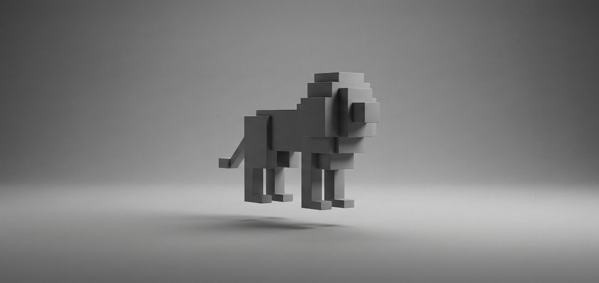 [SUBJECT] abstracted into simple geometric forms, floating in a monochromatic zen space. 2