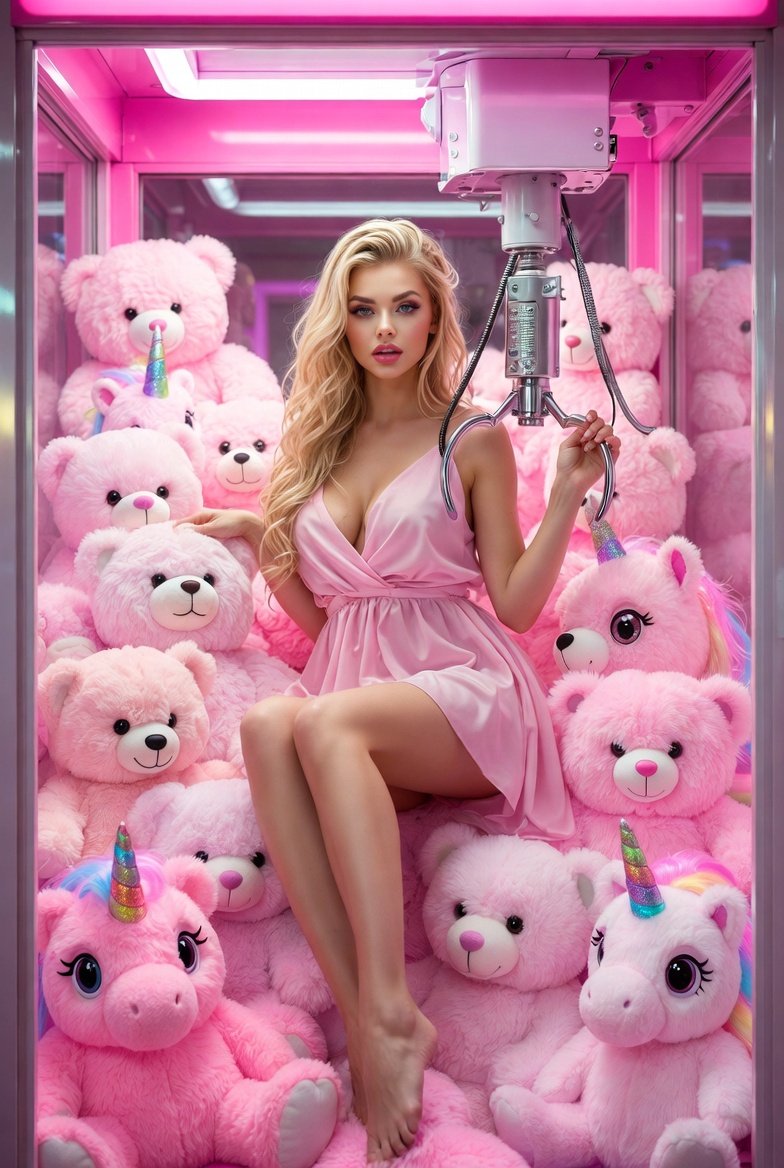 "prompt": "beautiful young western woman with long blonde wav... 2