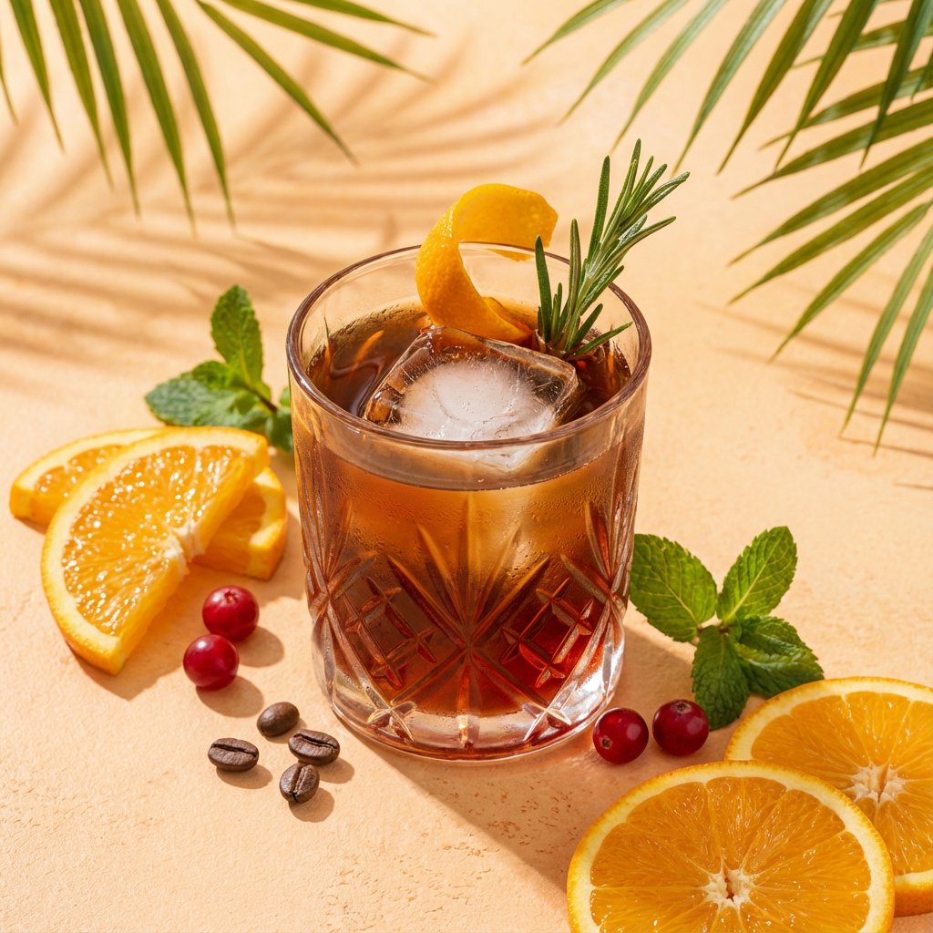 A high end studio photograph of a [YOUR COCKTAIL], shot from... 3