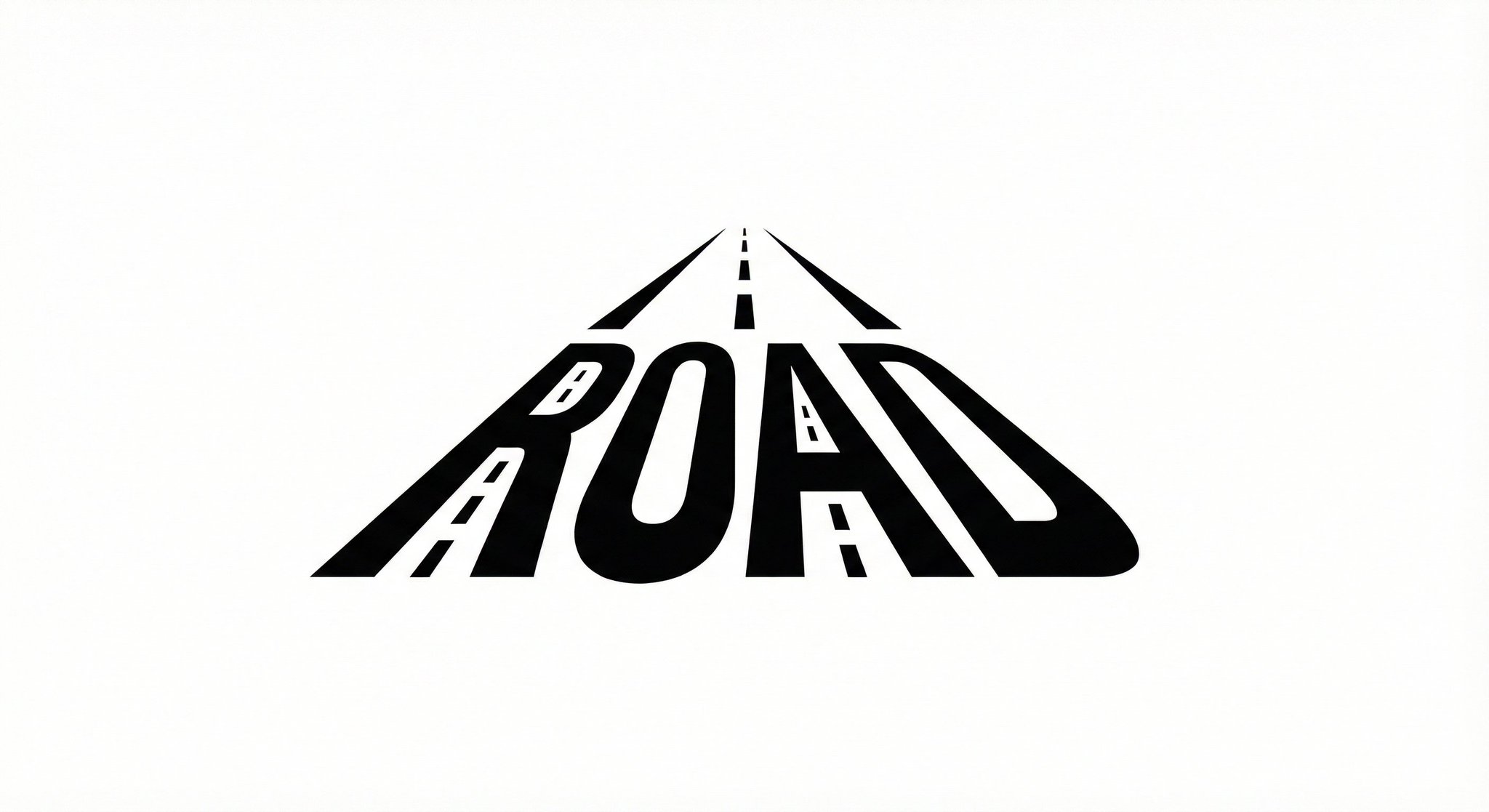 A minimalist logo design where the word "[WORD]" is transformed into a physical object related t...
