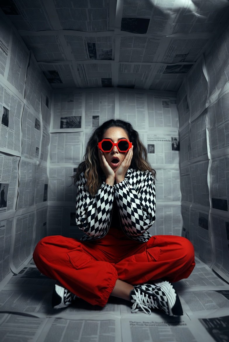Hyper realistic editorial photo shot at eye level with a 12mm... 3