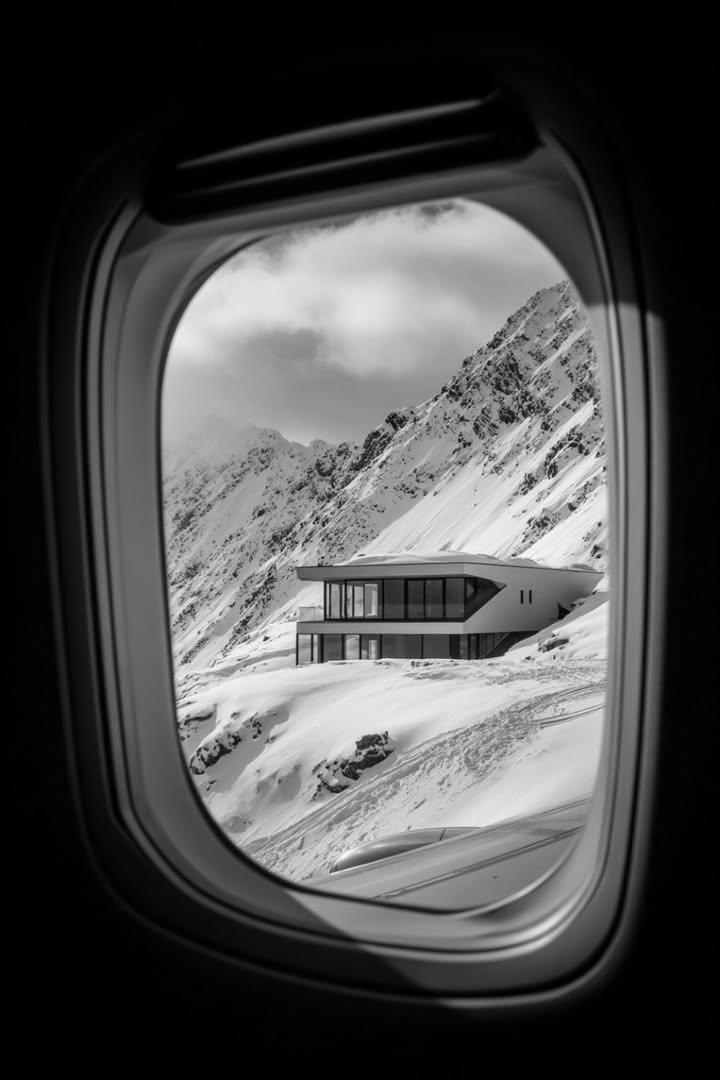 a window looking out an airplane and you can see a 4k image o... 2