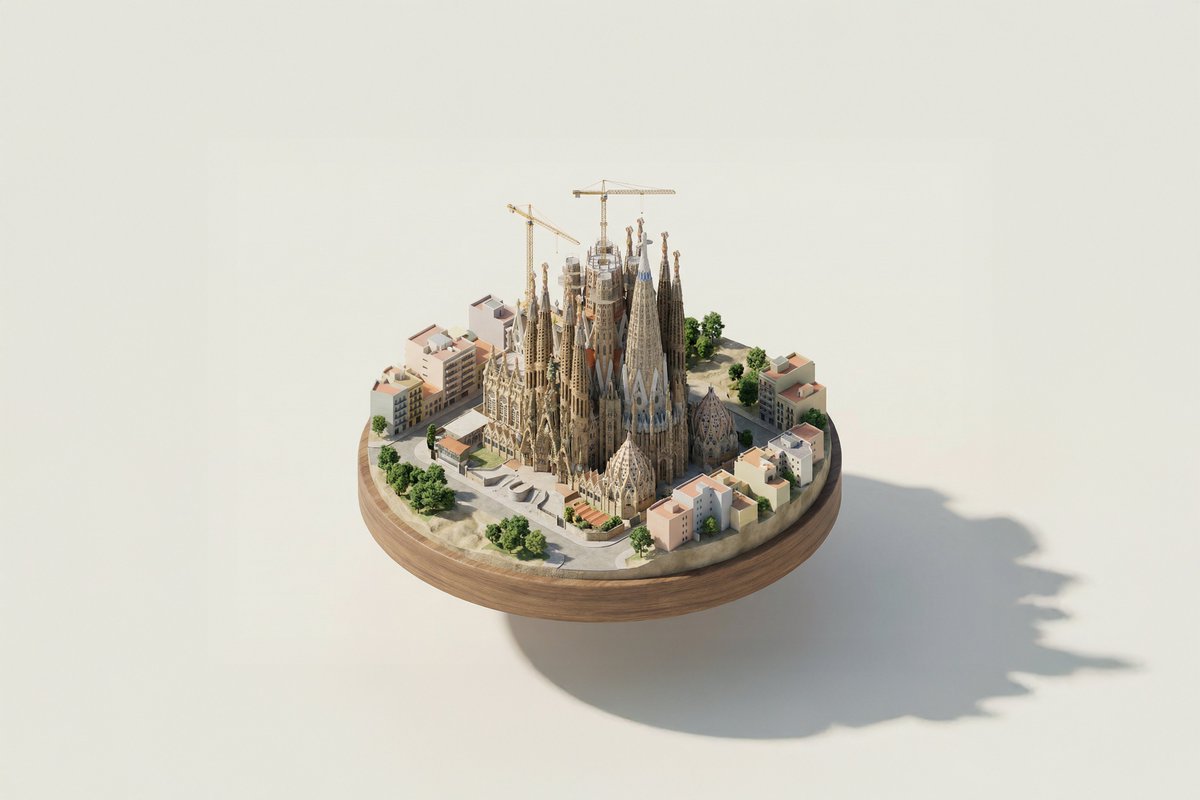 A miniature isometric architectural diorama of [LANDMARK NAME... 2