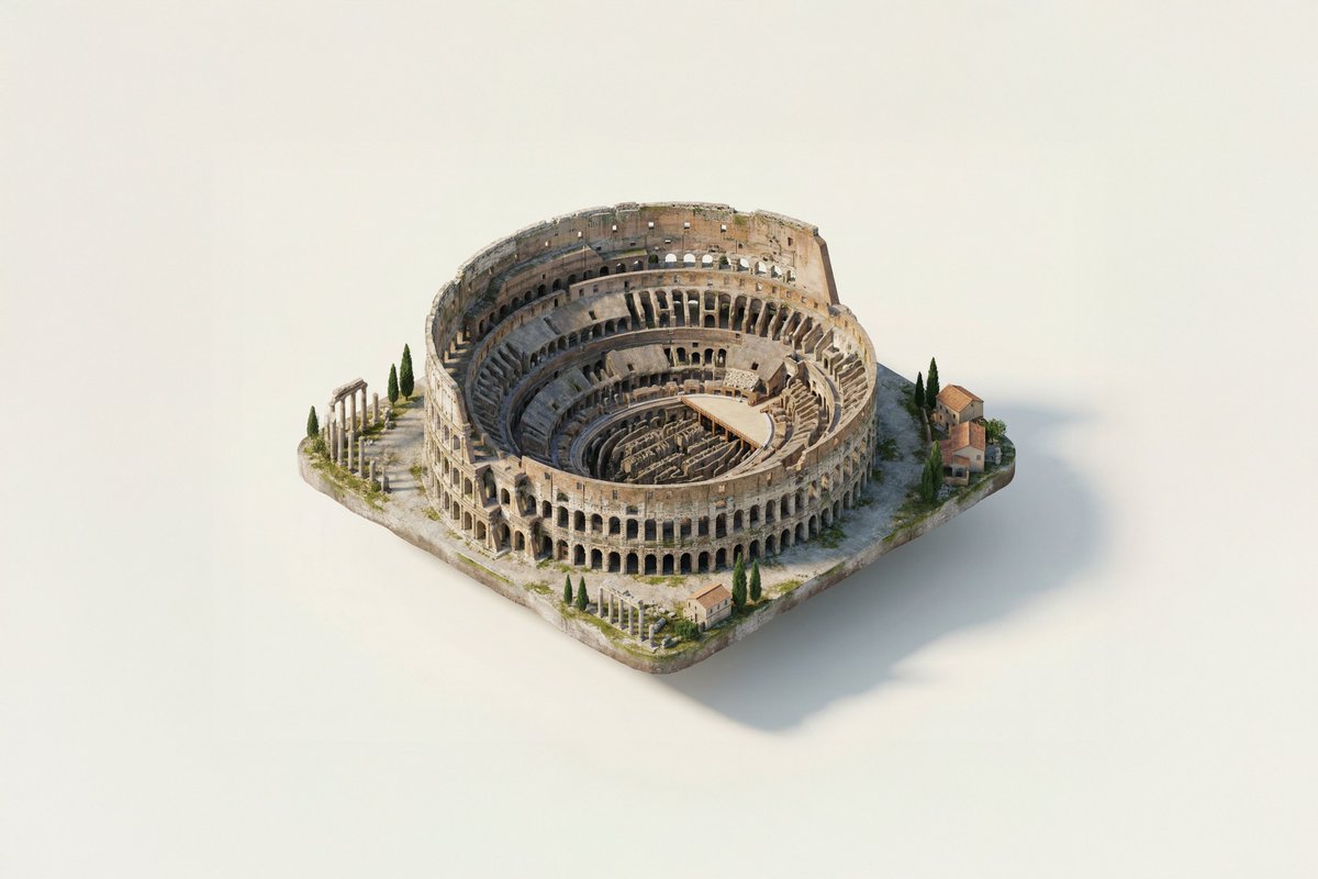 A miniature isometric architectural diorama of [LANDMARK NAME... 3