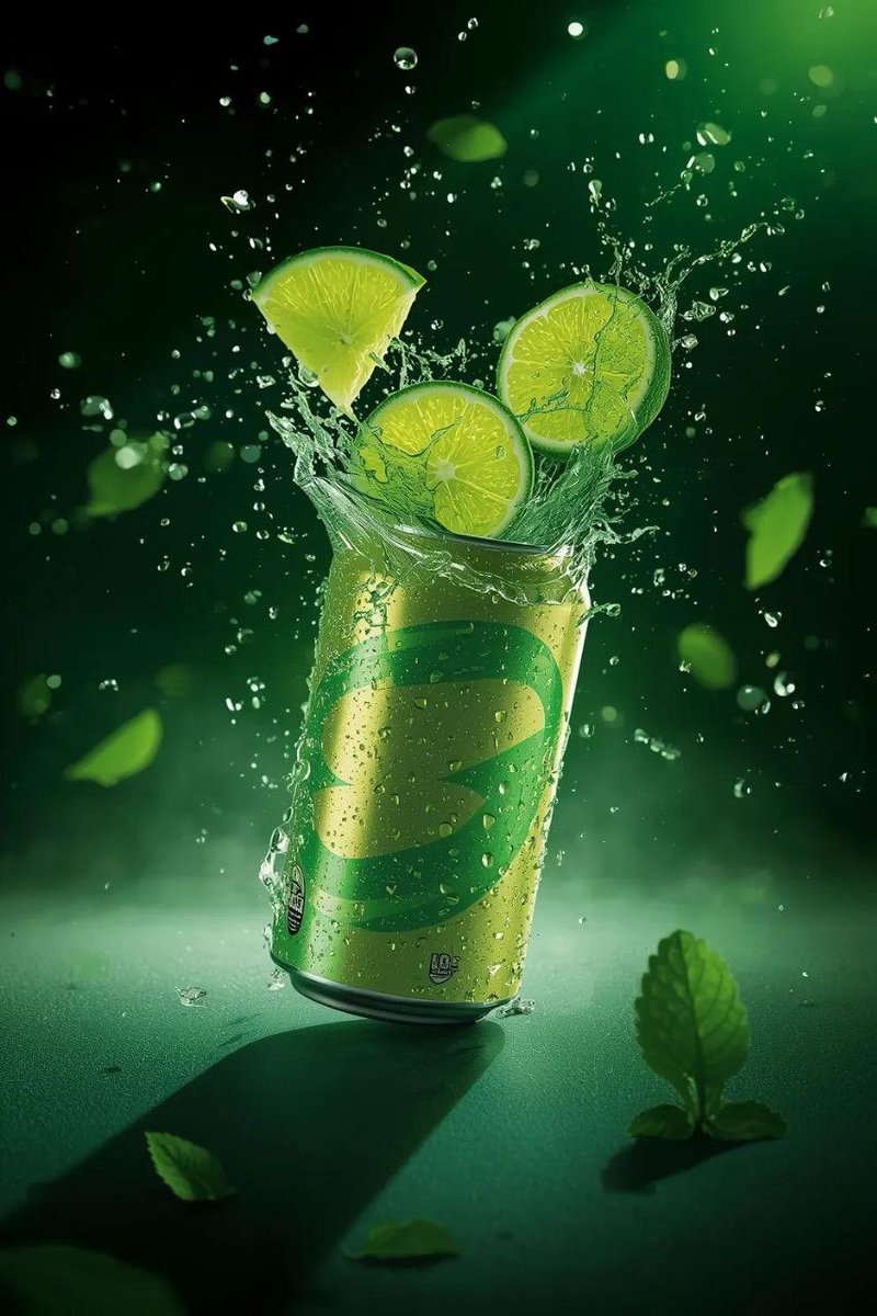 A hyper realistic commercial product shot of a refreshing lim... 3