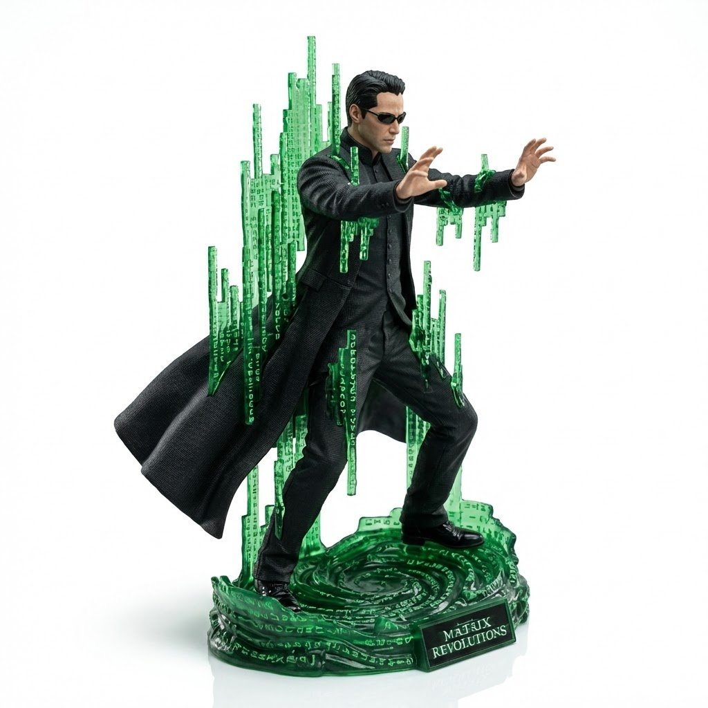 Make a miniature, full-body, isometric, realistic figurine of [uploaded_photo], wearing their ic... 4