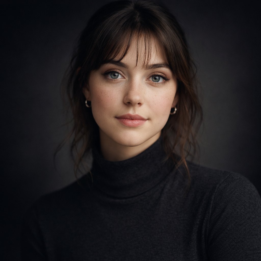Ultra realistic studio portrait of a young woman, front facin... 2