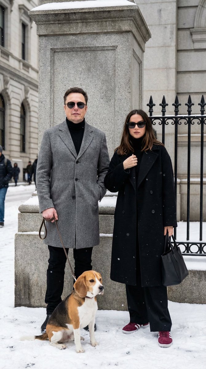 "prompt title": "Sophisticated Urban Winter Couple Portrait",