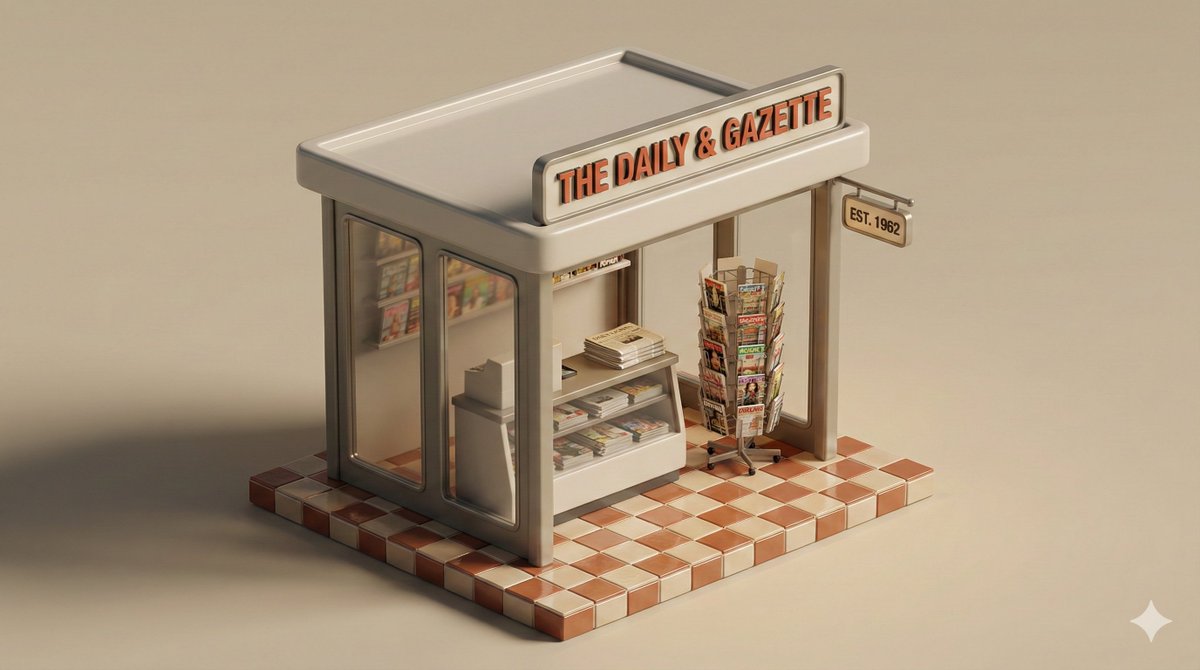 A clean, minimal 3D isometric diorama of a [URBAN RETAIL TYPE... 4