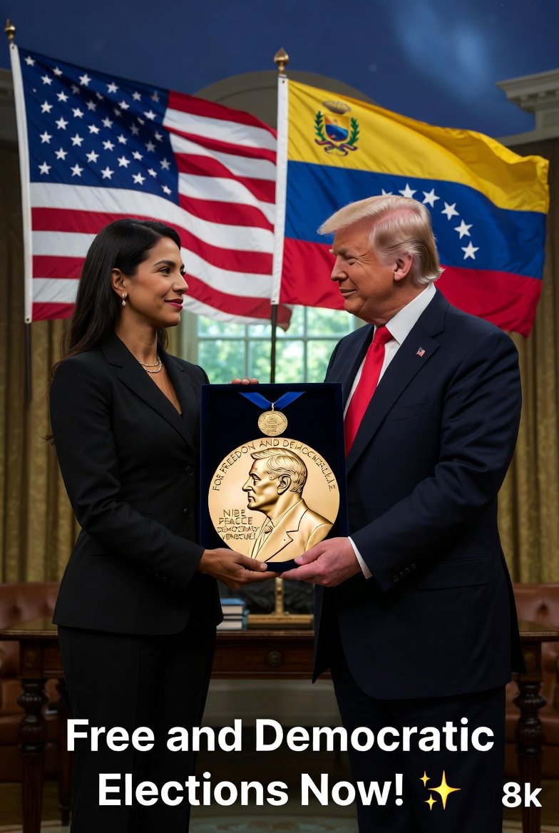 Cinematic, ultra realistic scene depicting Venezuelan opposit... 2