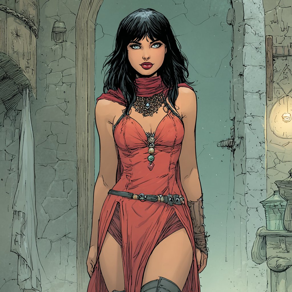 Here’s a new Midjourney style reference for comics and graphi... 4