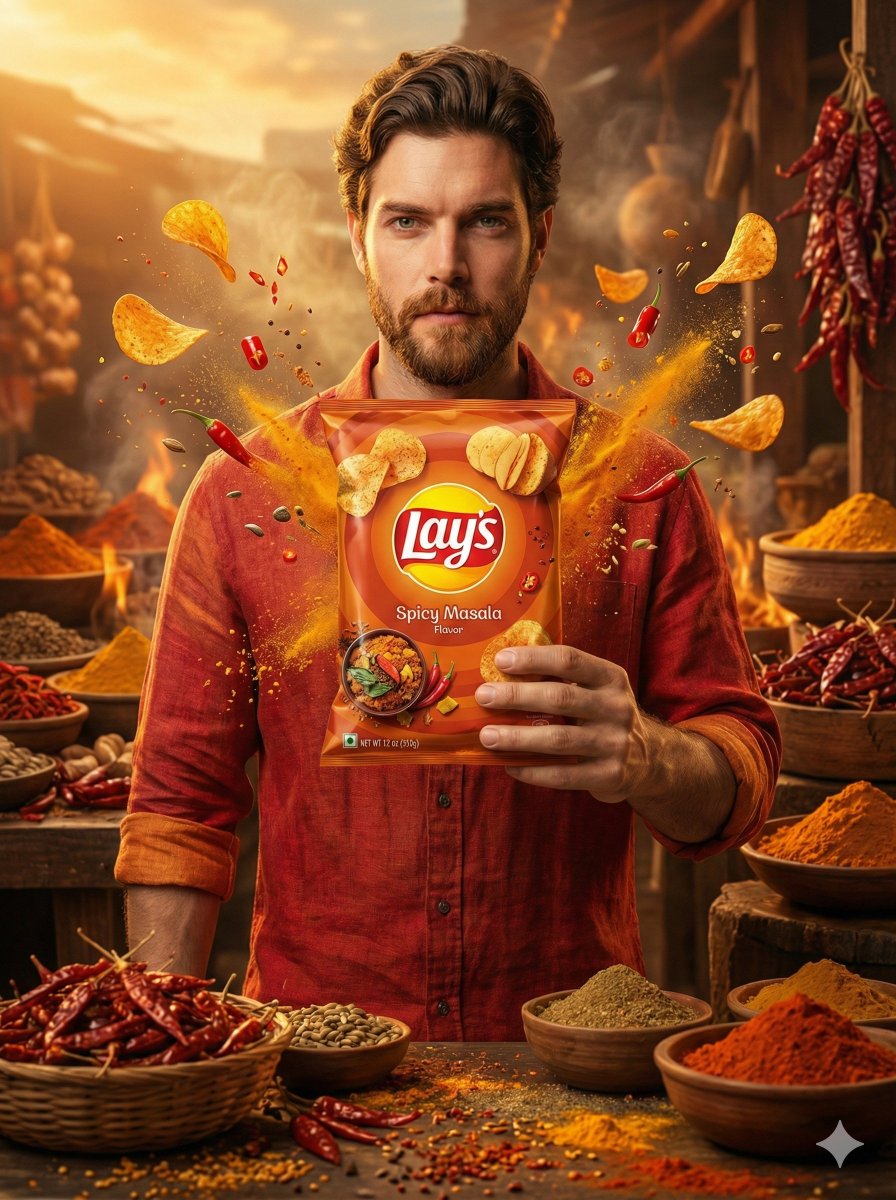 A cinematic, ultra realistic advertising shot of a man holdin... 2