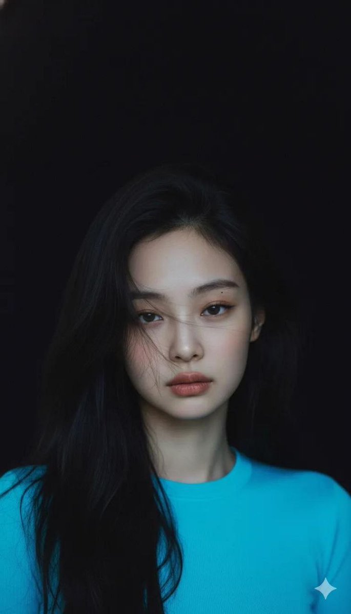 Create Moody cinematic portrait of a young woman with clear f... 2