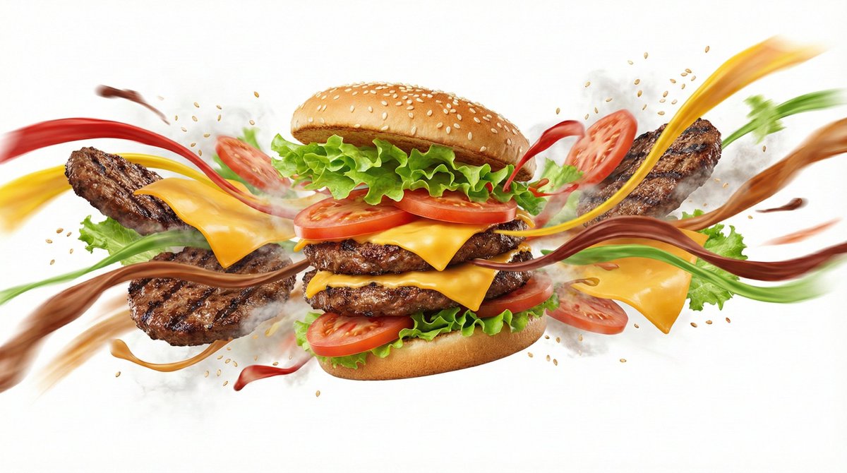 Dynamic flavor wave composition of [FOOD], with colorful ener... 4
