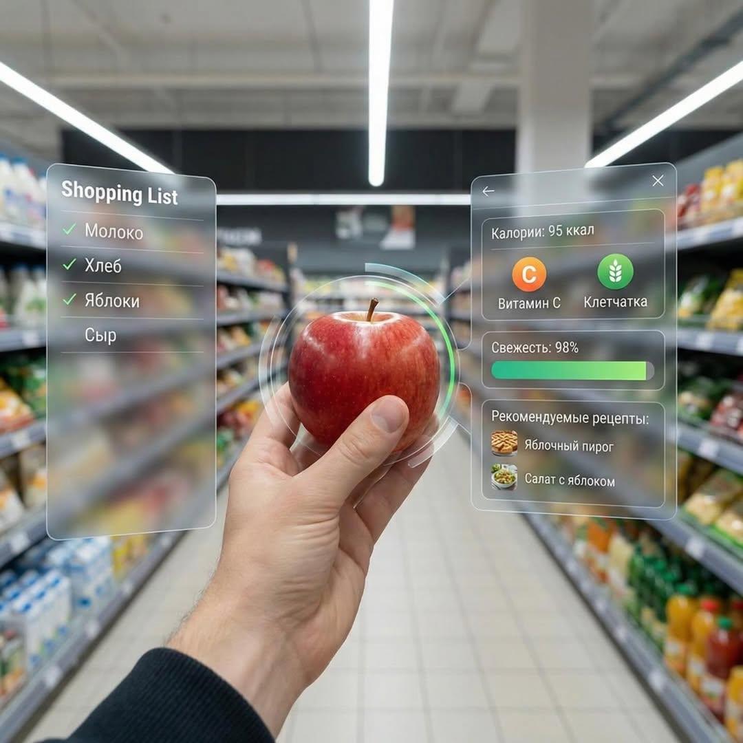 First person perspective inside a brightly lit supermarket ai... 2