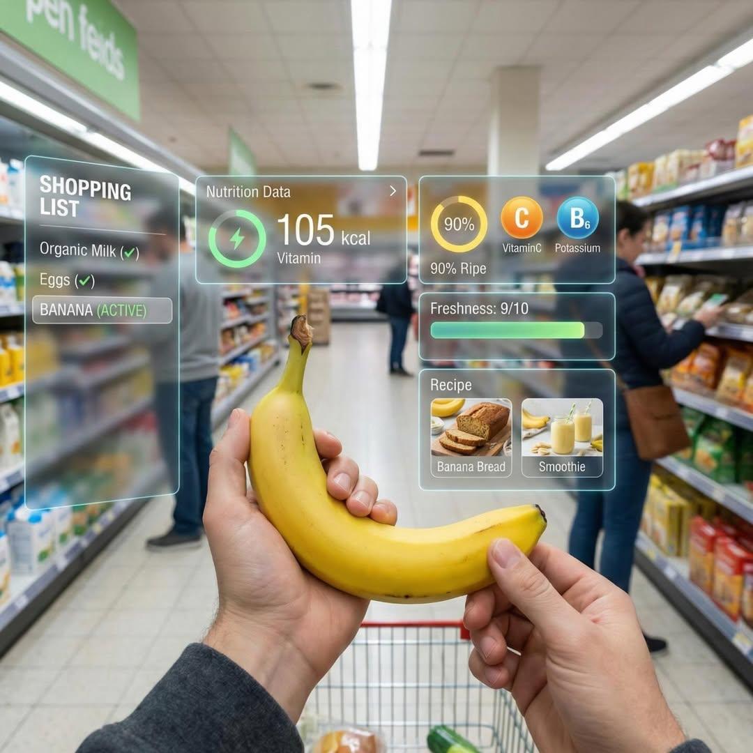 First person perspective inside a brightly lit supermarket ai... 3
