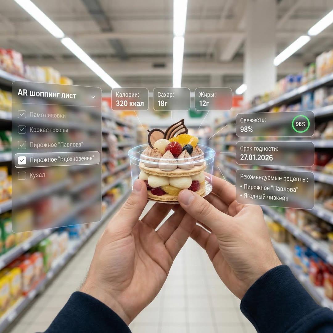 First person perspective inside a brightly lit supermarket ai... 4