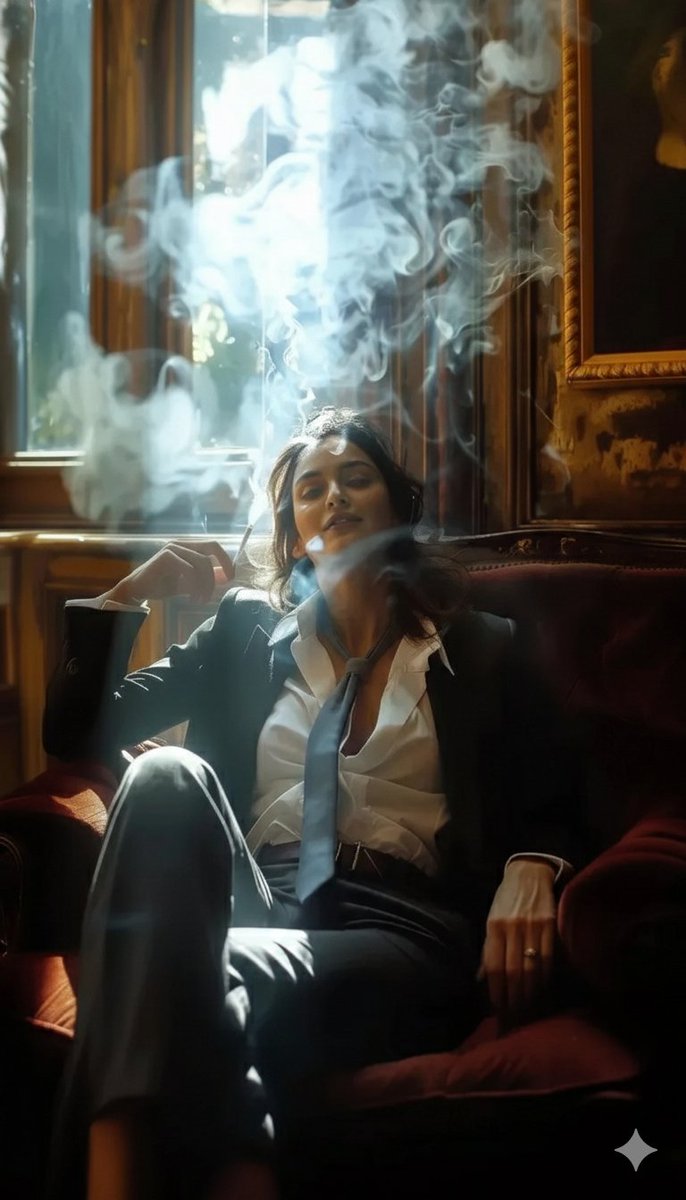 ​A high definition cinematic portrait of a sophisticated woma...