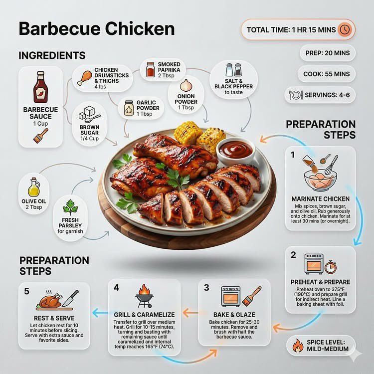 Ultra clean modern recipe infographic. 3