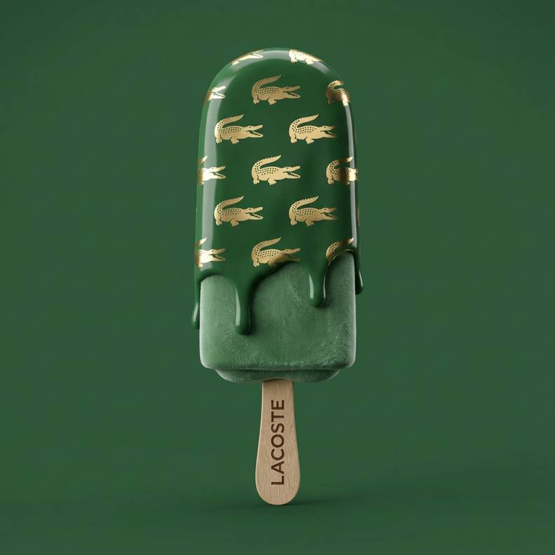 A perfectly vertical, hyper realistic 3D popsicle by [@ YOUR... 2