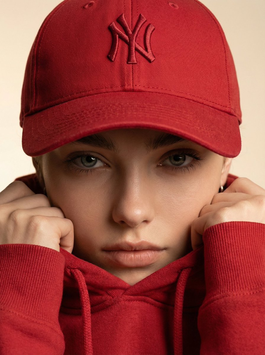 Ultra realistic fashion beauty crop of a female model wearing...