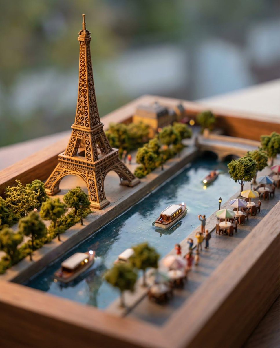 Tilt shift 3D model diorama in 4:5 aspect ratio, highlighting... 2