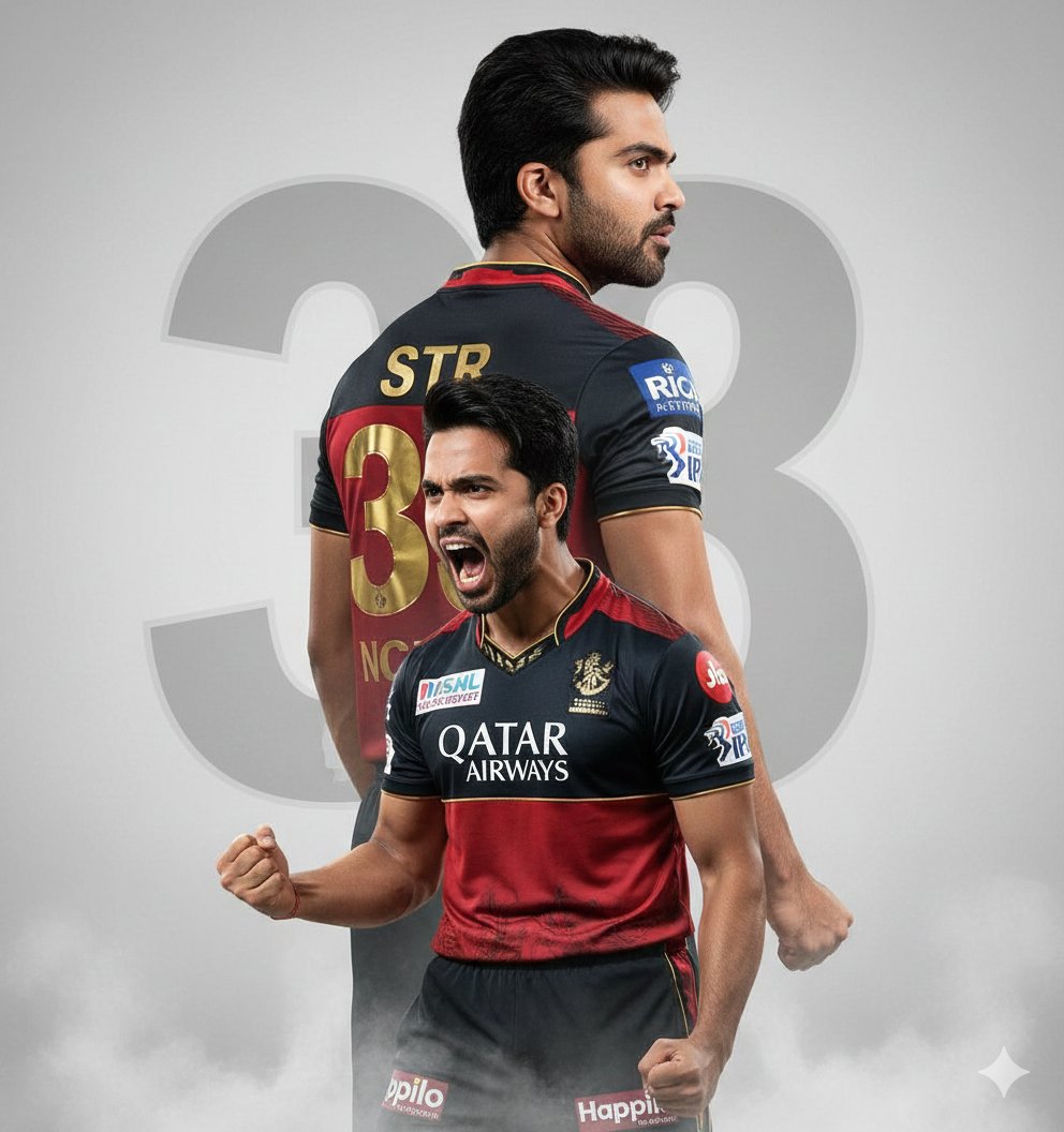 An ultra realistic cinematic cricket poster featuring a young... 2