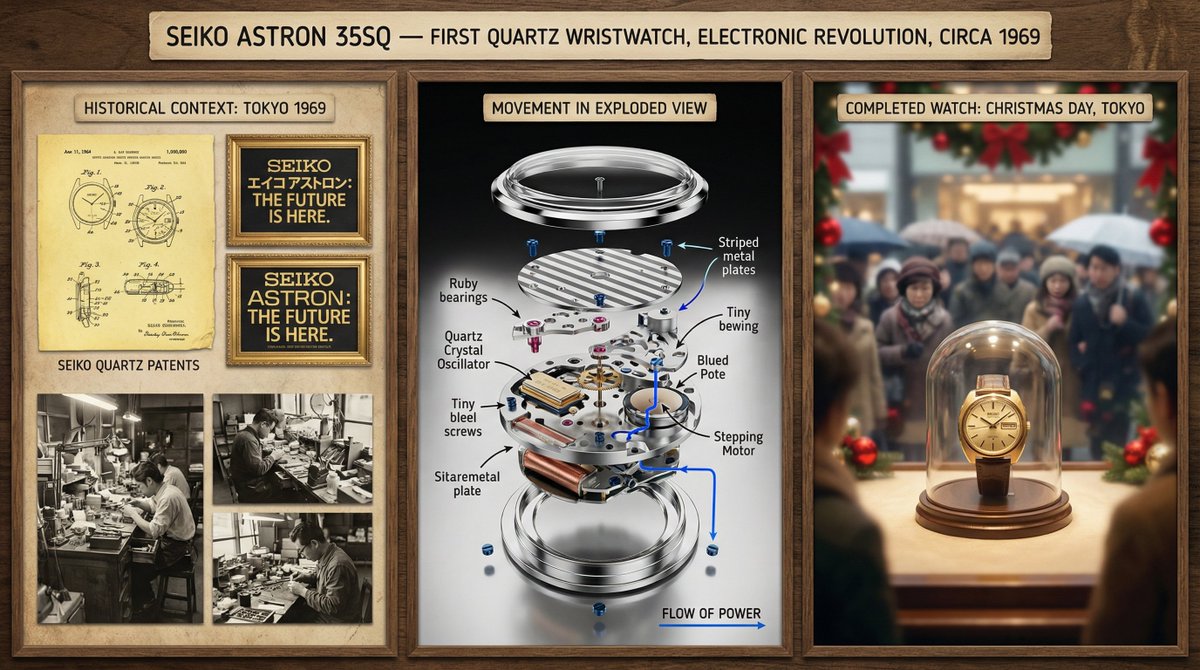 A master watchmaker's documentation board for [TIMEPIECE] — [... 4