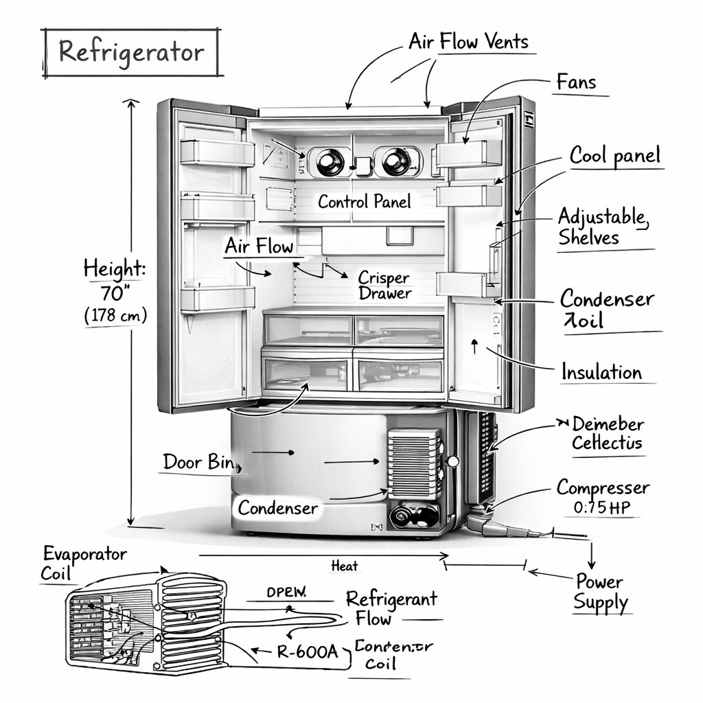 Create an infographic image of [washing machine], combining a... 4