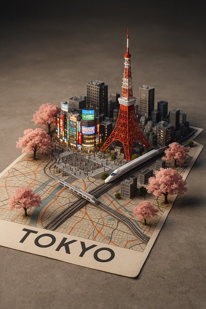 A street style map of [CITY NAME] placed on a {MAP SURFACE},...