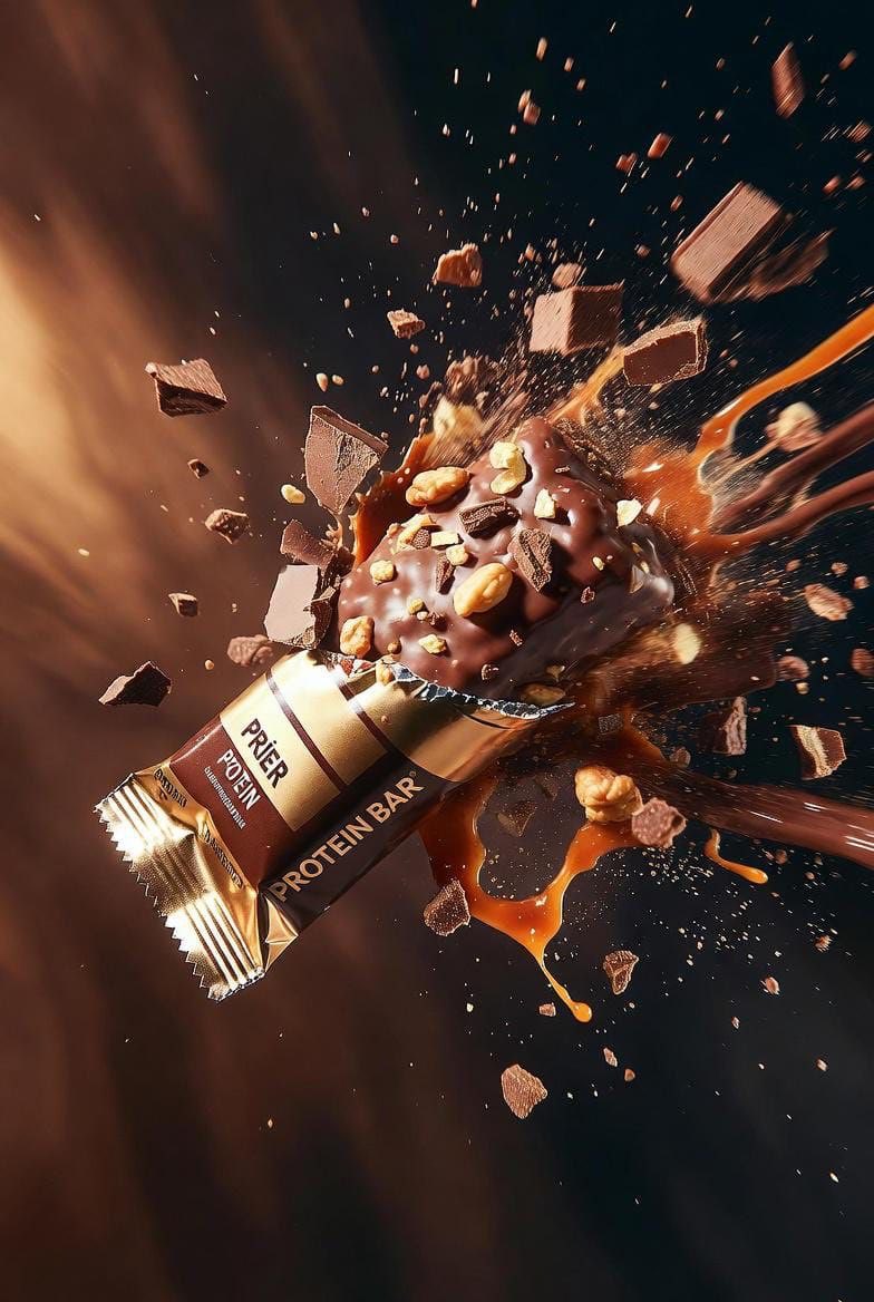 Ultra cinematic product photography of a premium protein bar... 3
