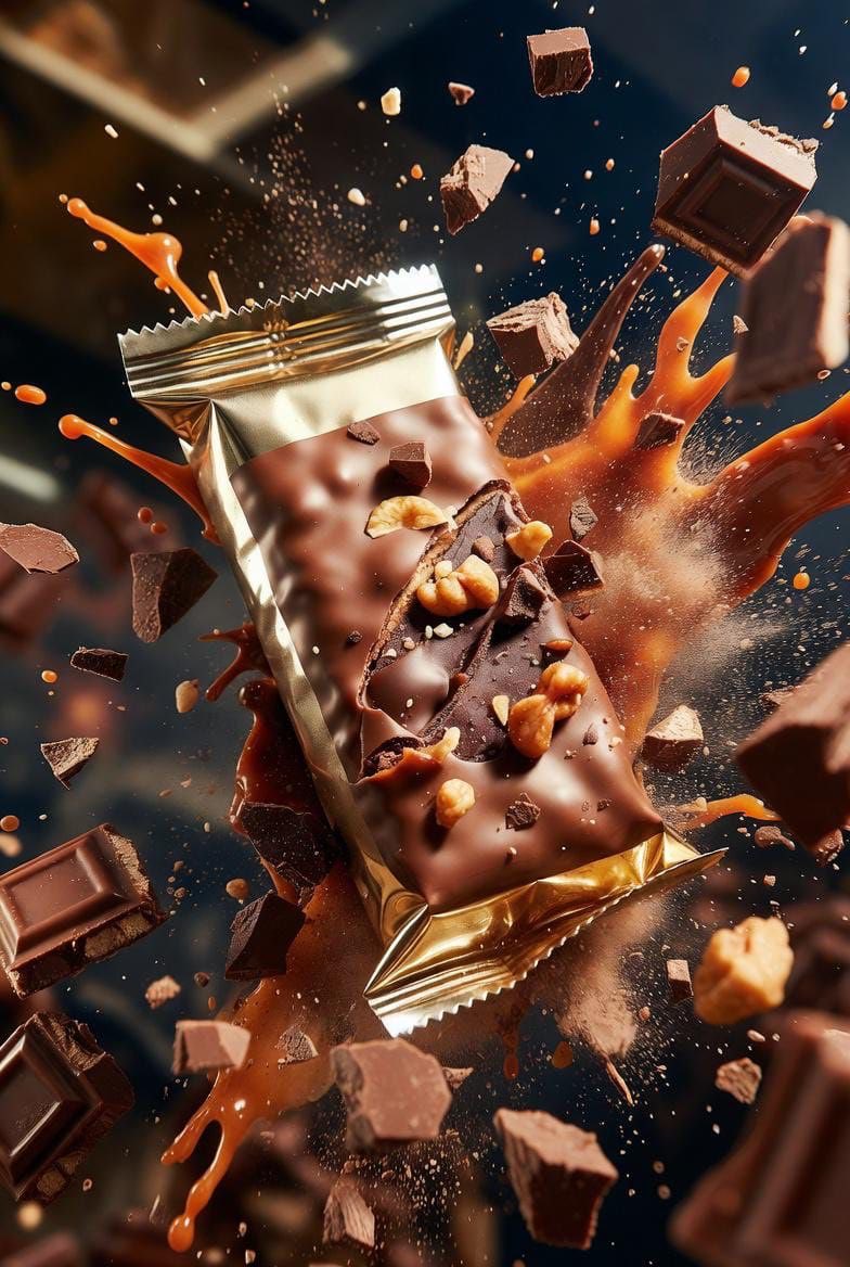 Ultra cinematic product photography of a premium protein bar... 4