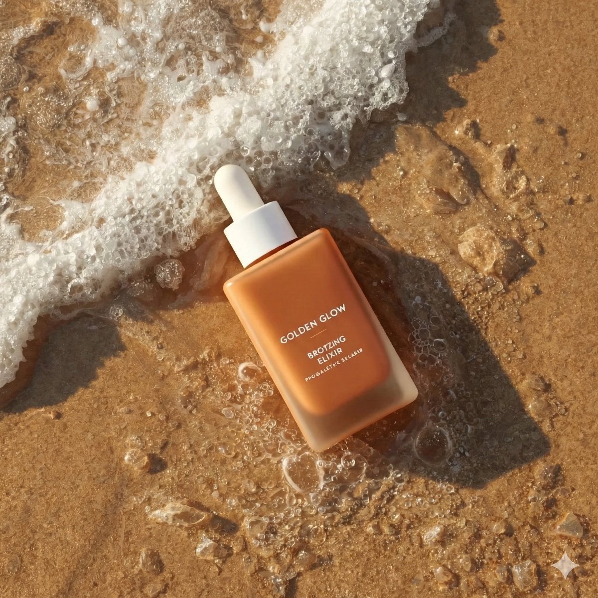 Ultra realistic summer skincare product photography of a bron... 4