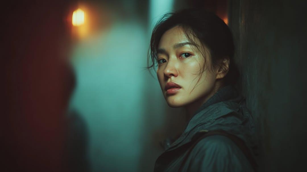 Photorealistic cinematic portrait of a young East Asian woman... 3