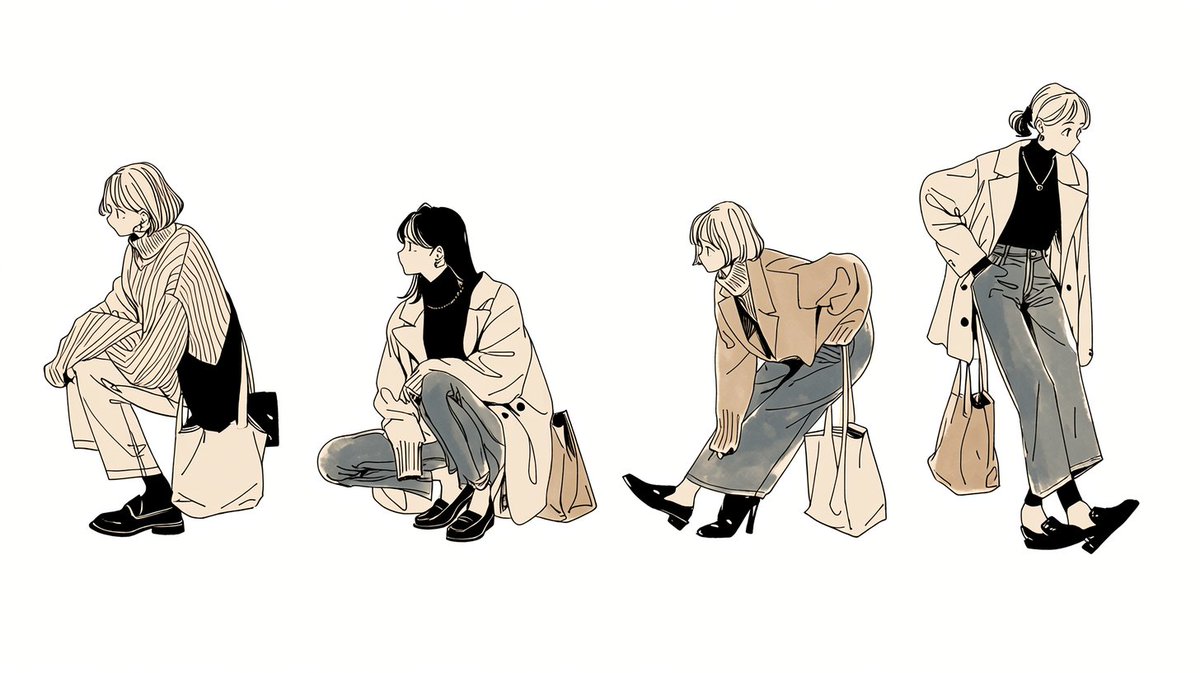 Designer, if you want your SNS icon to stand out from the crowd, how about this fashion-style illustration?