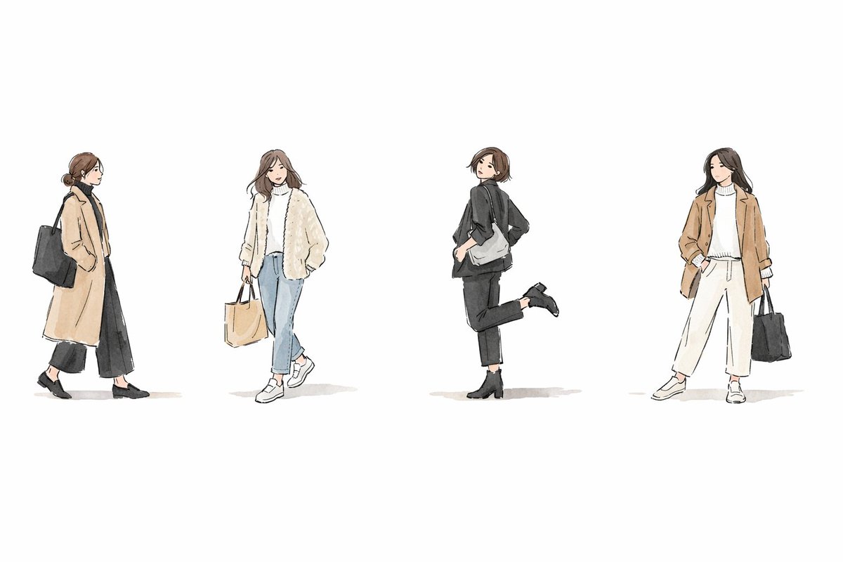 Designer, if you want your SNS icon to stand out from the crowd, how about this fashion-style illustration? 4